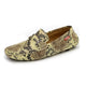 Beige Snakeskin Moccasins Beige Split Leather Snakes Store