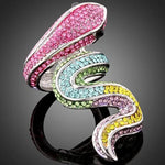 Crystal Snake Ring - Vignette | Snakes Store