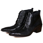 Pointed Toe Snakeskin Boots - Vignette | Snakes Store