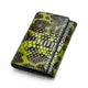 Women's Snake Skin Wallet Green Short Snakes Store