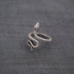 Isha Silver Snake Ring - Vignette | Snakes Store