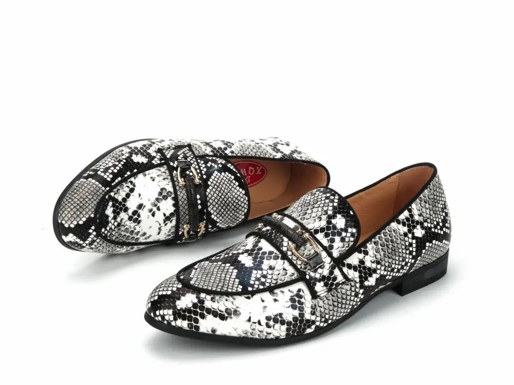 Black and White Snake Print Shoes Snakes Store