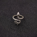 Isha Silver Snake Ring - Vignette | Snakes Store