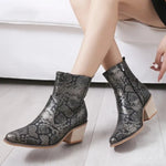 Comfortable Snakeskin Booties - Vignette | Snakes Store