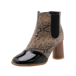 Snake Print Booties - Vignette | Snakes Store