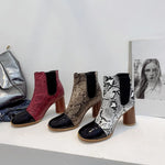 Snake Print Booties - Vignette | Snakes Store