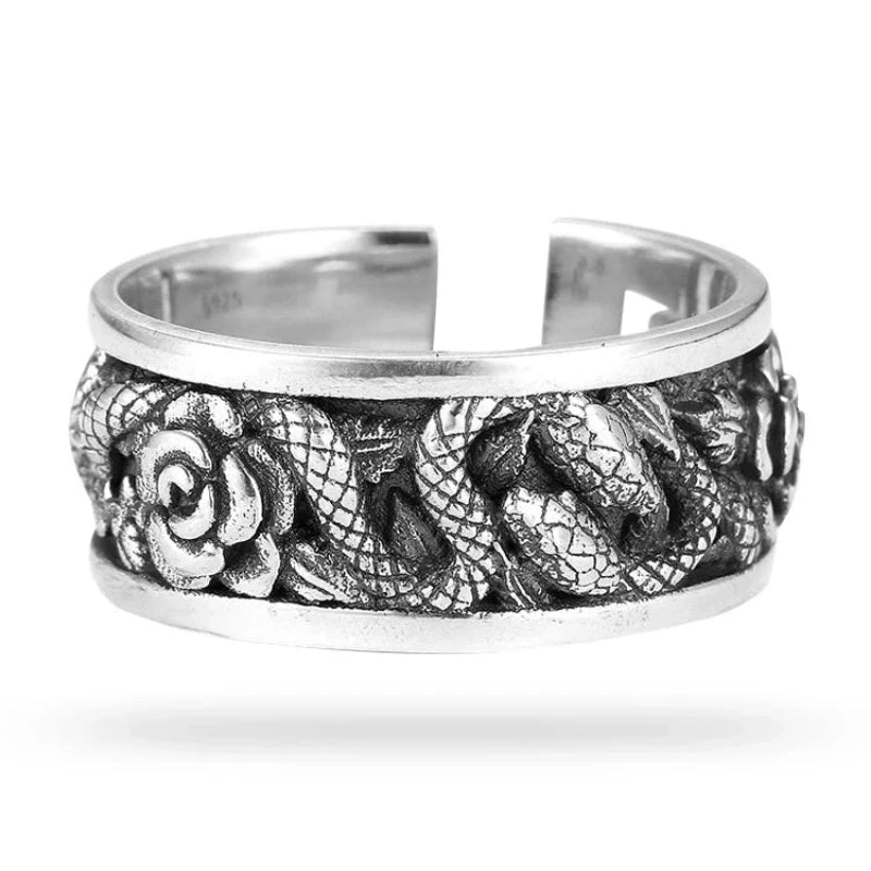 Mens Antique Snake Ring Snakes Store