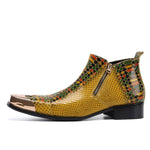 Yellow Snakeskin Boots - Vignette | Snakes Store