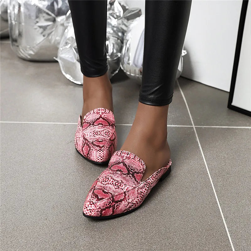 Snake Print Mules Snakes Store