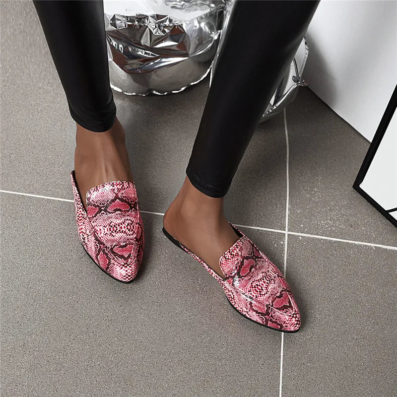 Snake Print Mules Snakes Store