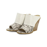 Snakeskin Peep Toe Wedge - Vignette | Snakes Store