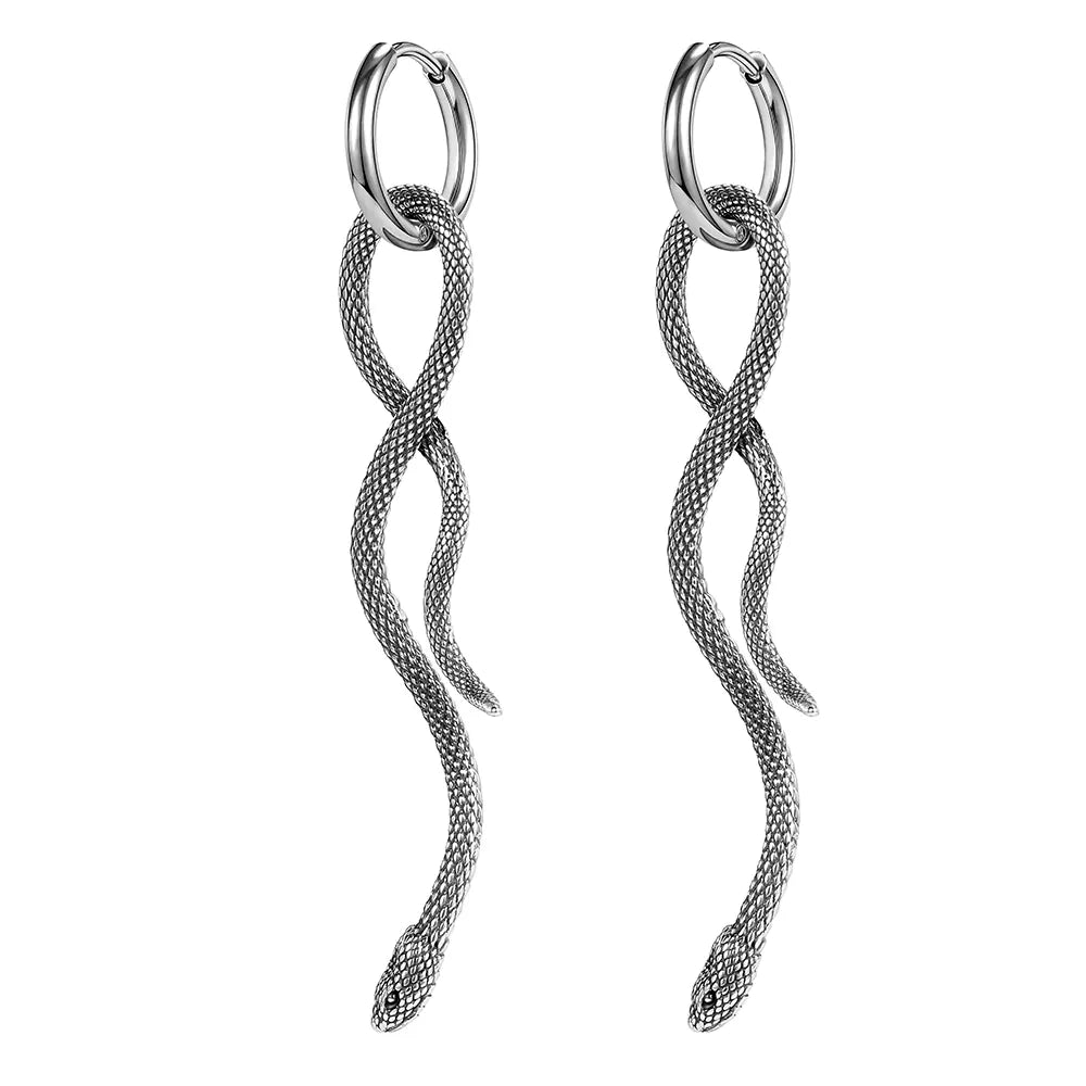 Hanging Snake Earrings 2 Pieces Snakes Store™