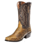 Snakeskin Cowboy Boots Square Toe - Vignette | Snakes Store