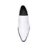 White Snakeskin Dress Shoes - Vignette | Snakes Store