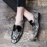 Brown Snakeskin Loafers - Vignette | Snakes Store