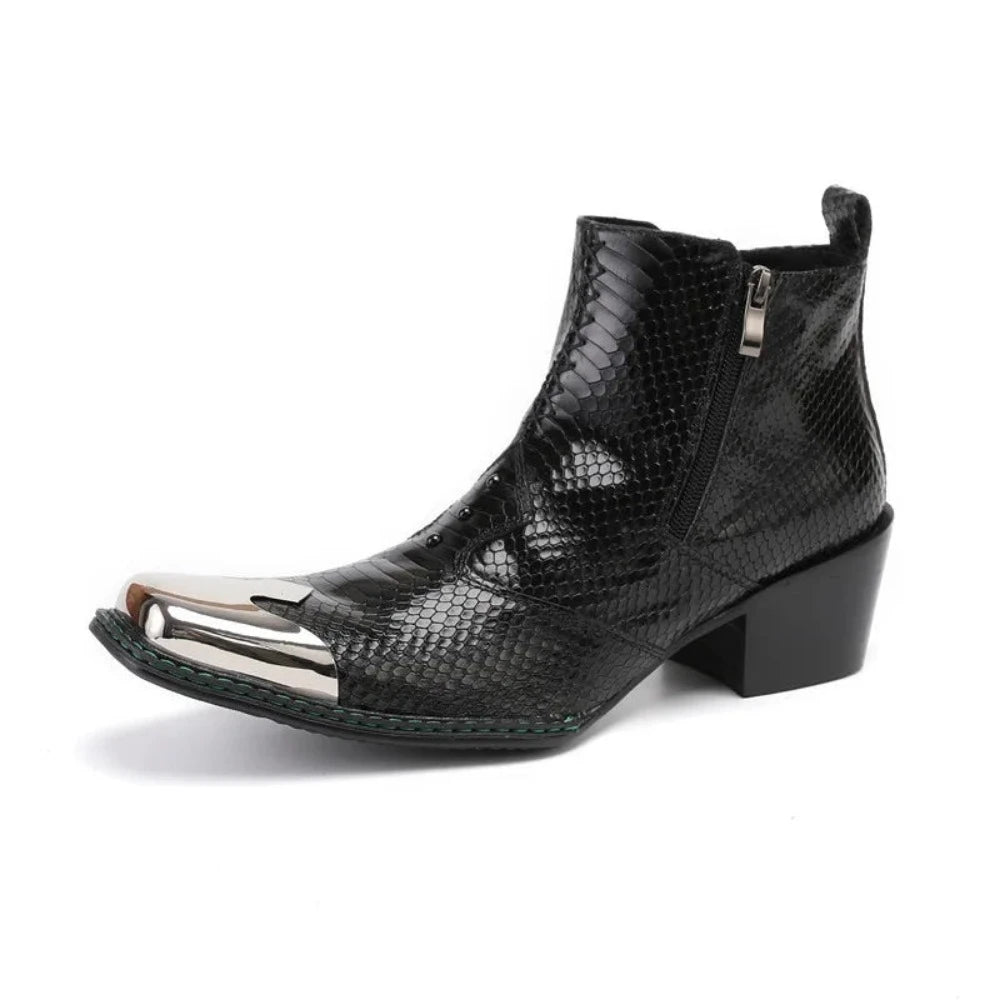 Black Snakeskin Boots Snakes Store