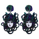 Medusa Earrings Green and Blue Fits for all Alloy Snakes Store™