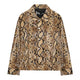 Men's Snake Print Jacket Brown Snakes Store™