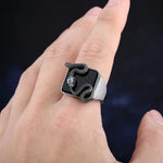 Mens Black Snake Ring - Vignette | Snakes Store