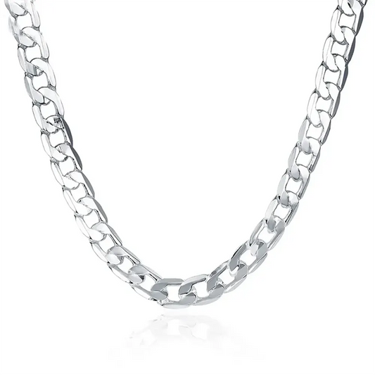 Mens Silver Snake Chain
