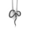 Mens Snake Pendant Necklace Silver 24" | 60cm 316L Stainless Steel Snakes Store™