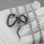 Mens Snake Pendant Necklace - Vignette | Snakes Store