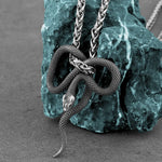 Mens Snake Pendant Necklace - Vignette | Snakes Store