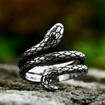 Platinum Snake Ring - Vignette | Snakes Store