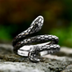 Platinum Snake Ring 316L Stainless Steel Snakes Store™