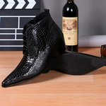 Pointed Toe Snakeskin Boots - Vignette | Snakes Store