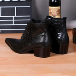 Pointed Toe Snakeskin Boots - Vignette | Snakes Store