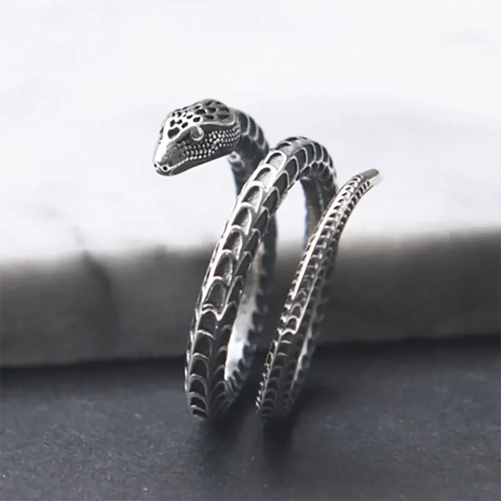 Pure Silver Snake Ring Snakes Store™