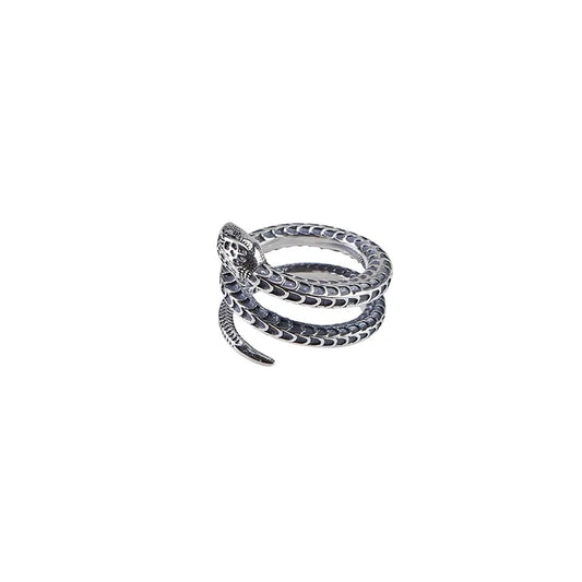 Pure Silver Snake Ring Silver Resizable Snakes Store™