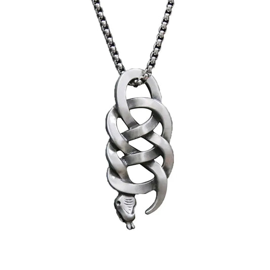 Python Necklace Silver Snakes Store™