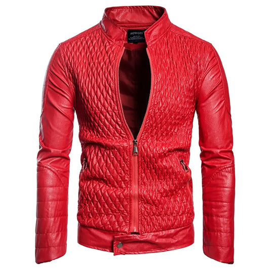 Red Snake Leather Jacket Red Snakes Store™