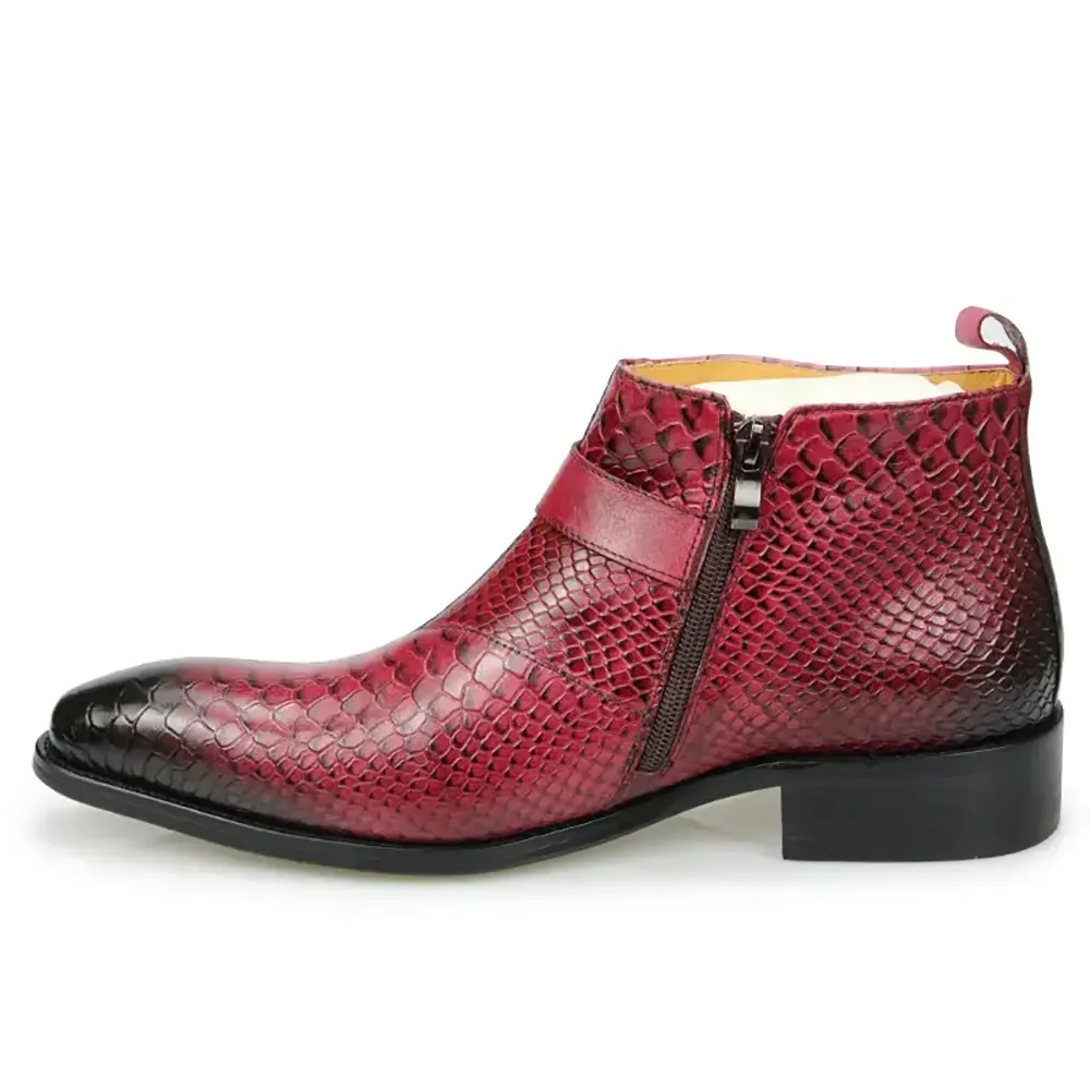 Red Snakeskin Boots Snakes Store