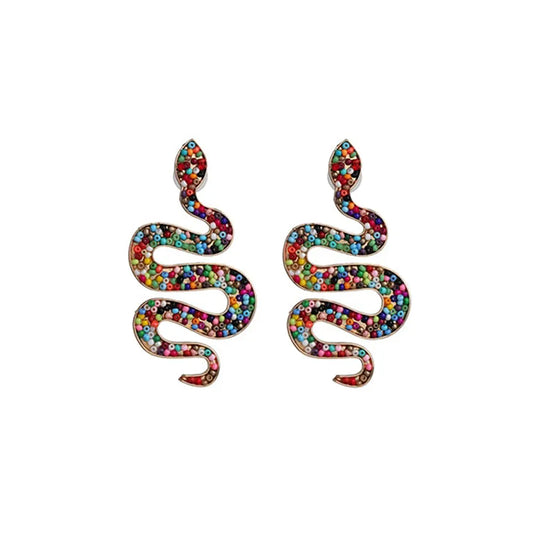 Resin Snake Earrings Colorful Snakes Store™