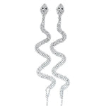 Rhinestone Snake Earrings - Vignette | Snakes Store