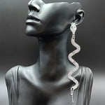 Rhinestone Snake Earrings - Vignette | Snakes Store