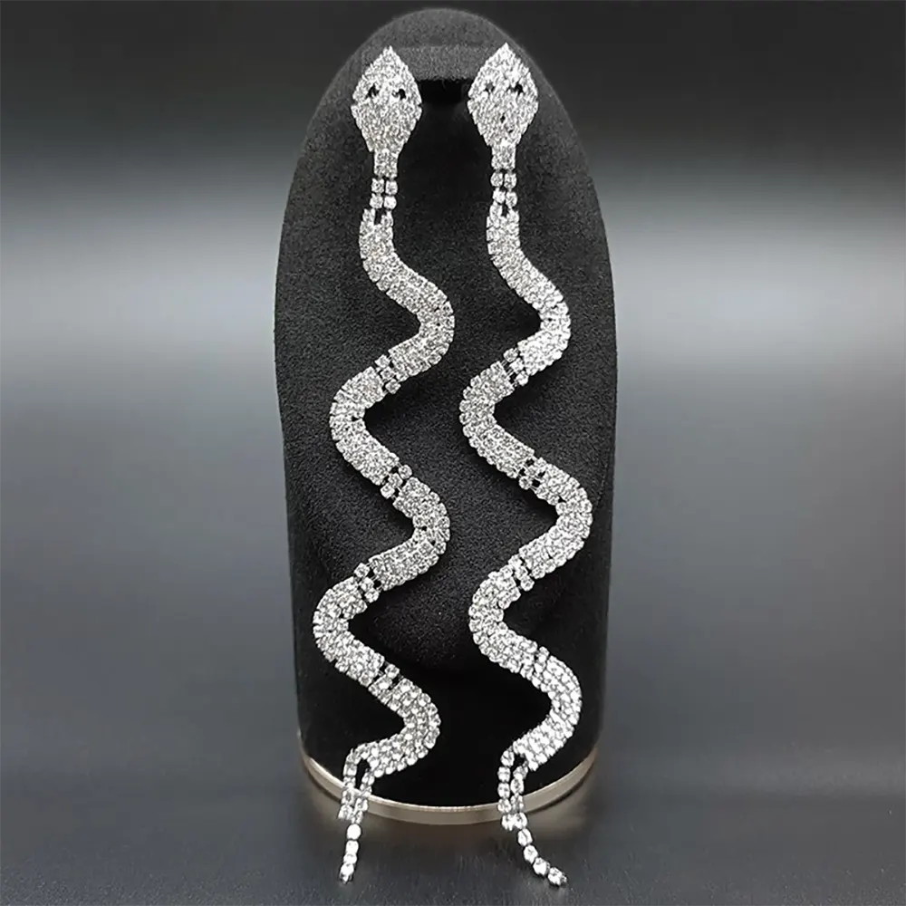 Rhinestone Snake Earrings Snakes Store™