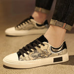 Snakeskin Lace Up Sneakers - Vignette | Snakes Store