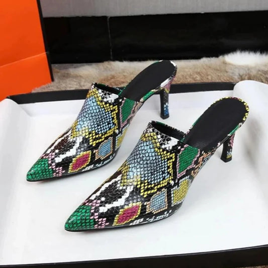 Snakeskin Mules for Women Snakes Store