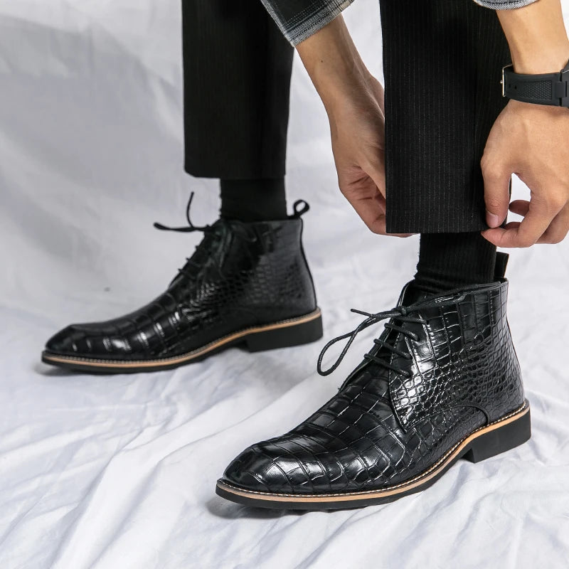 Snakeskin Chelsea Boots Snakes Store