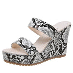 Snakeskin Platform Wedges - Vignette | Snakes Store