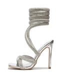 Rhinestone Snake Sandals - Vignette | Snakes Store