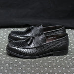 Black Snake Tassel Loafers - Vignette | Snakes Store