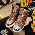 Gold Snakeskin Sneakers - Vignette | Snakes Store