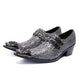 Python Skin Shoes Grey Split Leather Snakes Store™