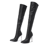 Over The Knee Snakeskin Boots - Vignette | Snakes Store