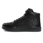 Black Snake Skin Sneakers - Vignette | Snakes Store